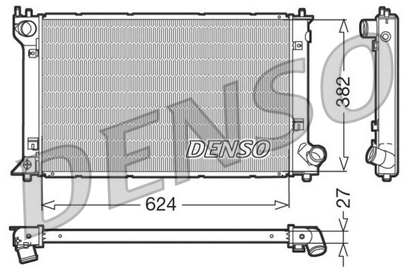 DRM50027 DENSO Радиатор, охлаждение двигателя (фото 1)