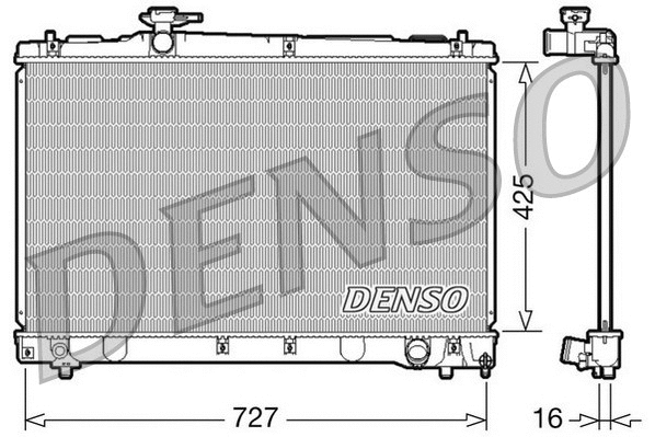 DRM50034 DENSO Радиатор, охлаждение двигателя (фото 1)