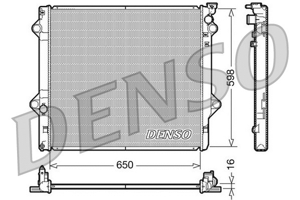 DRM50048 DENSO Радиатор, охлаждение двигателя (фото 1)