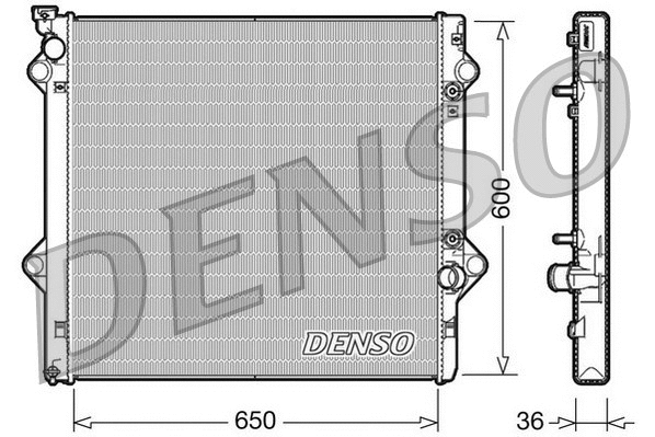 DRM50049 DENSO Радиатор, охлаждение двигателя (фото 1)