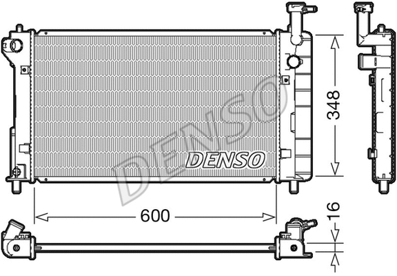 DRM50082 DENSO Радиатор, охлаждение двигателя (фото 1)