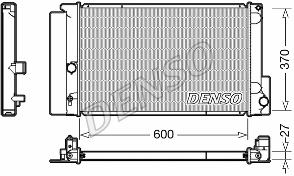 DRM50087 DENSO Радиатор, охлаждение двигателя (фото 1)