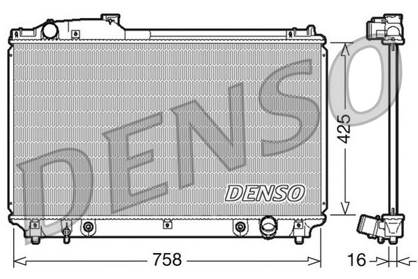 DRM51003 DENSO Радиатор, охлаждение двигателя (фото 1)