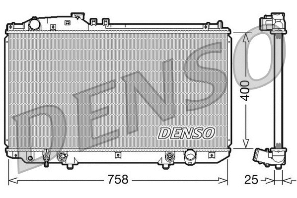 DRM51006 DENSO Радиатор, охлаждение двигателя (фото 1)