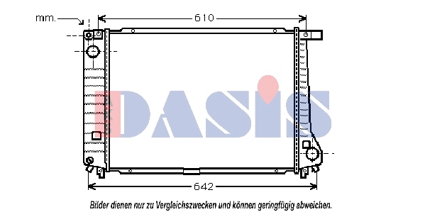050210N AKS DASIS Радиатор, охлаждение двигателя (фото 1)