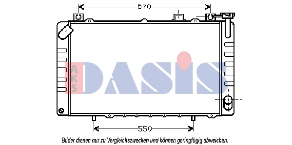 070055N AKS DASIS Радиатор, охлаждение двигателя (фото 1)