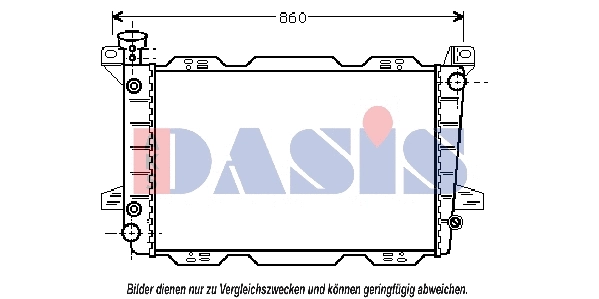 090055N AKS DASIS Радиатор, охлаждение двигателя (фото 1)