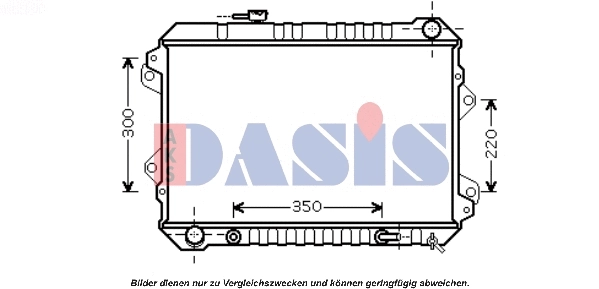 110049N AKS DASIS Радиатор, охлаждение двигателя (фото 1)