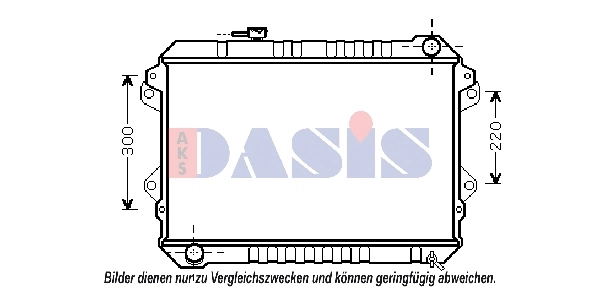 110069N AKS DASIS Радиатор, охлаждение двигателя (фото 1)