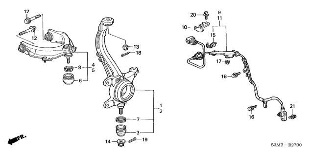 57455S84A52 Acura Abs sensor (фото 3)