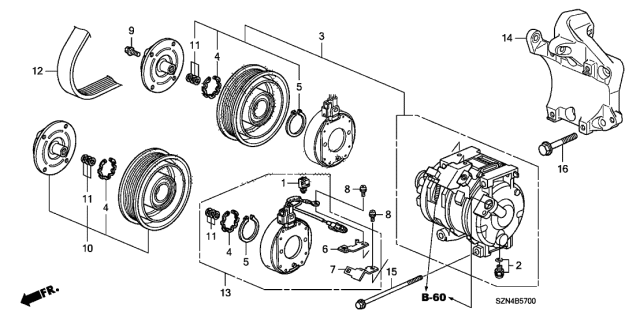 38920-RCA-A01 Acura Micro-v belt (фото 2)