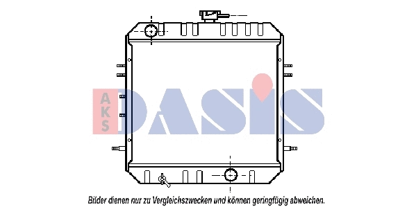 141130N AKS DASIS Радиатор, охлаждение двигателя (фото 1)