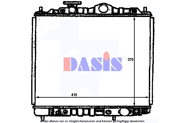 141350N AKS DASIS Радиатор, охлаждение двигателя (фото 1)