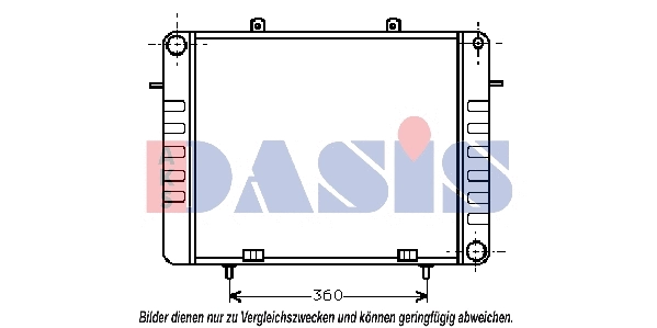 151050N AKS DASIS Радиатор, охлаждение двигателя (фото 1)