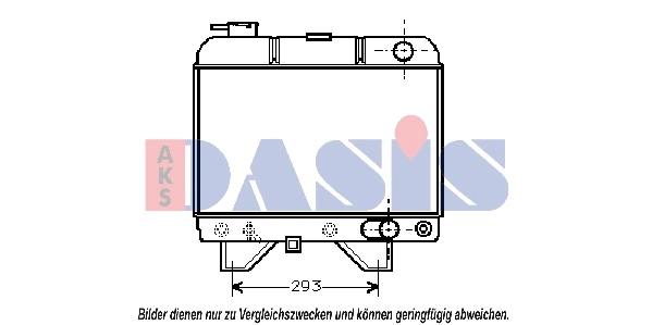 160730N AKS DASIS Радиатор, охлаждение двигателя (фото 1)