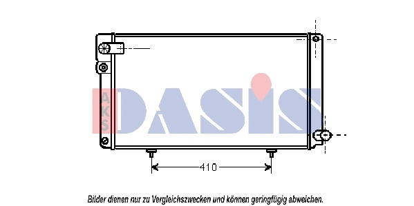 161070N AKS DASIS Радиатор, охлаждение двигателя (фото 1)