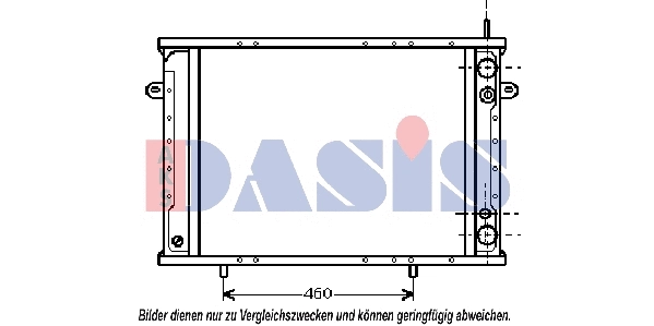 180026N AKS DASIS Радиатор, охлаждение двигателя (фото 1)