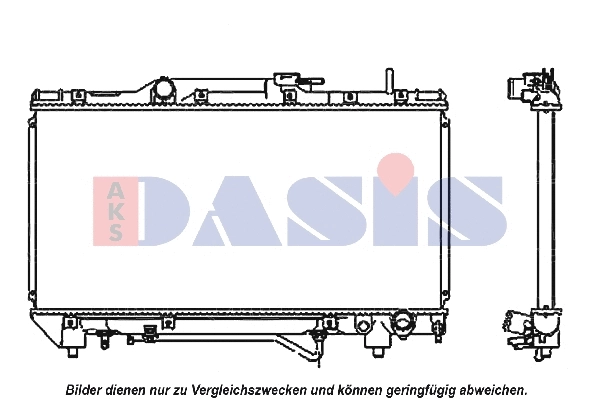 210003N AKS DASIS Радиатор, охлаждение двигателя (фото 1)