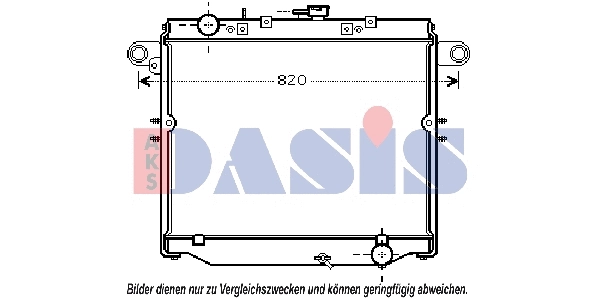 210178N AKS DASIS Радиатор, охлаждение двигателя (фото 1)