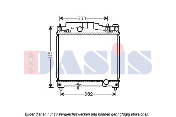 210251N AKS DASIS Радиатор, охлаждение двигателя (фото 1)