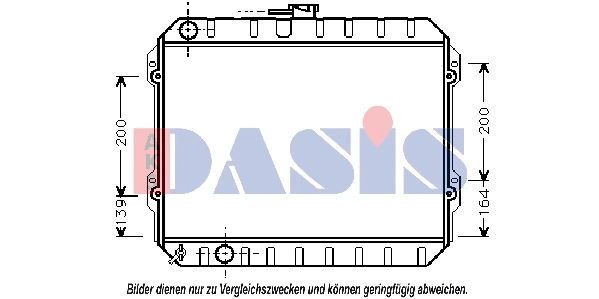 213050N AKS DASIS Радиатор, охлаждение двигателя (фото 1)