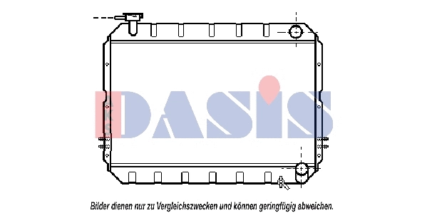 213370N AKS DASIS Радиатор, охлаждение двигателя (фото 1)