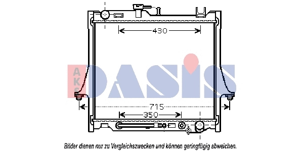 230004N AKS DASIS Радиатор, охлаждение двигателя (фото 1)