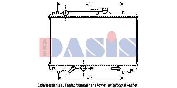 320004N AKS DASIS Радиатор, охлаждение двигателя (фото 1)