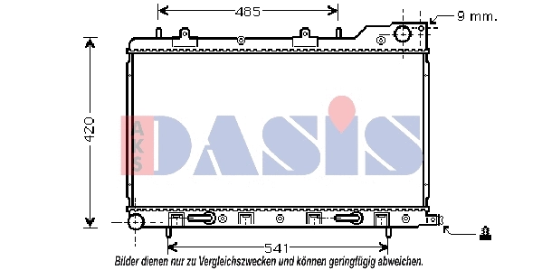 350024N AKS DASIS Радиатор, охлаждение двигателя (фото 1)