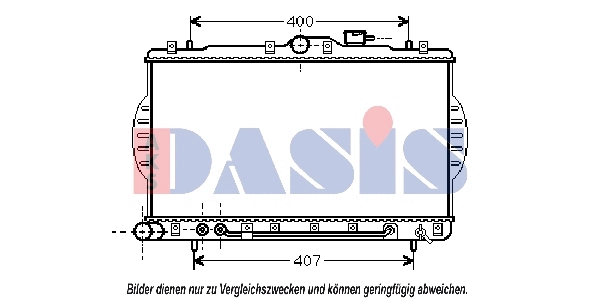 560004N AKS DASIS Радиатор, охлаждение двигателя (фото 1)