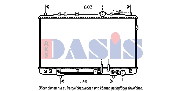 560050N AKS DASIS Радиатор, охлаждение двигателя (фото 1)