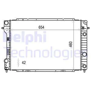 TSP0524010 DELPHI Радиатор, охлаждение двигателя (фото 1)