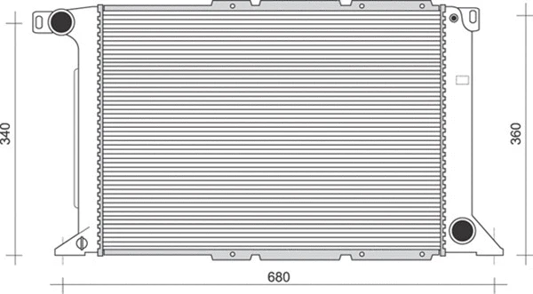 350213109300 MAGNETI MARELLI Радиатор, охлаждение двигателя (фото 1)