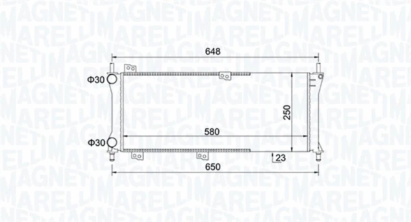 350213814000 MAGNETI MARELLI Радиатор, охлаждение двигателя (фото 1)