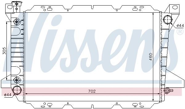 620981 NISSENS Радиатор, охлаждение двигателя (фото 6)