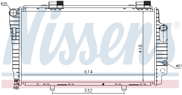 62522 NISSENS Радиатор, охлаждение двигателя (фото 5)