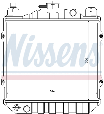64078 NISSENS Радиатор, охлаждение двигателя (фото 5)