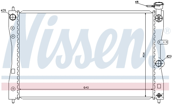 68183 NISSENS Радиатор, охлаждение двигателя (фото 5)