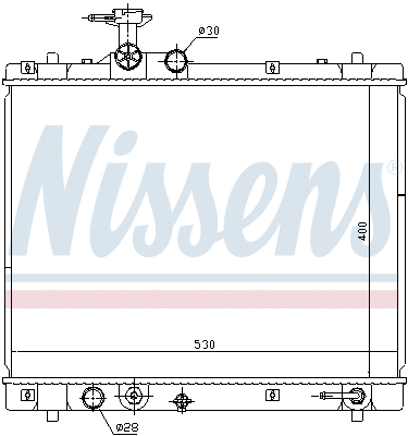 69402 NISSENS Радиатор, охлаждение двигателя (фото 5)