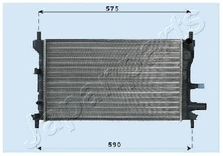 RDA053060 JAPANPARTS Радиатор, охлаждение двигателя (фото 1)