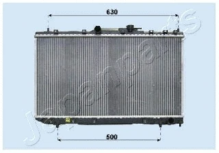 RDA153007 JAPANPARTS Радиатор, охлаждение двигателя (фото 1)