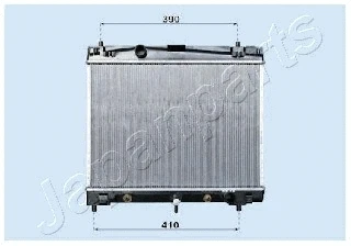RDA153011 JAPANPARTS Радиатор, охлаждение двигателя (фото 1)