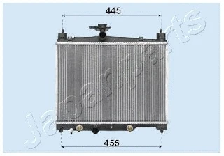 RDA153014 JAPANPARTS Радиатор, охлаждение двигателя (фото 1)