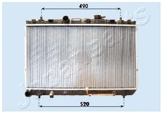 RDA283100 JAPANPARTS Радиатор, охлаждение двигателя (фото 1)