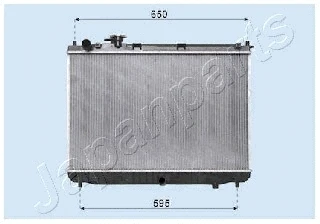 RDA333028 JAPANPARTS Радиатор, охлаждение двигателя (фото 1)