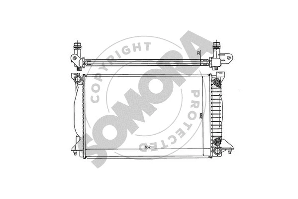 021540C SOMORA Радиатор, охлаждение двигателя (фото 1)