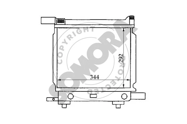 170540A SOMORA Радиатор, охлаждение двигателя (фото 1)