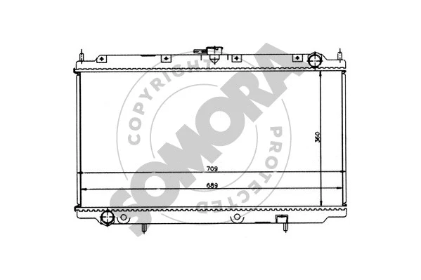 192340 SOMORA Радиатор, охлаждение двигателя (фото 1)