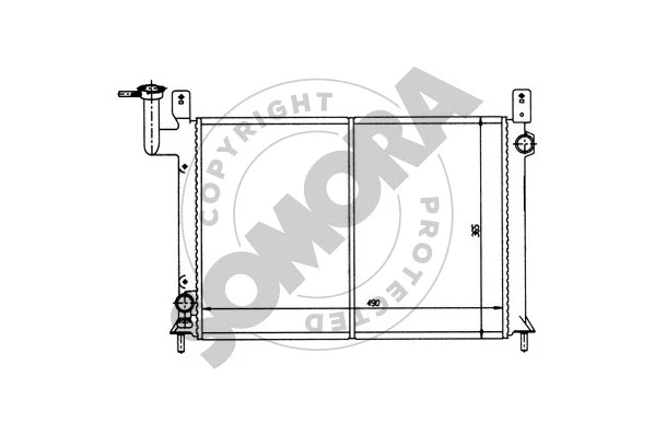 193140 SOMORA Радиатор, охлаждение двигателя (фото 1)