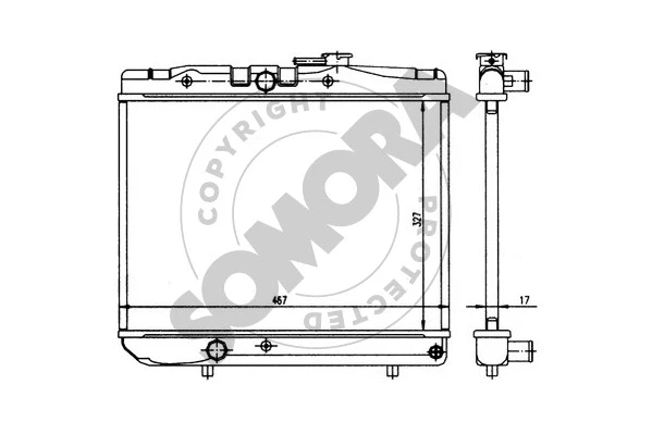 311040 SOMORA Радиатор, охлаждение двигателя (фото 1)